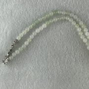 Natural Type A Icy Faint Green to White Jadeite Beads Necklace 26.313g 60cm 5.0mm 126 Beads - Huangs Jadeite and Jewelry Pte Ltd
