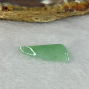 Type A Semi Icy Apple Green Jadeite Jade Stone For Setting 7.35ct 22.9 by 9.8 by 4.6mm - Huangs Jadeite and Jewelry Pte Ltd