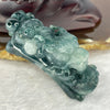 Rare Grand Master Semi Icy Denim Blue Jadeite Prosperity Dragon for Bracelet / Pendant 54.99g 60.1 by 23.4 by 17.2mm - Huangs Jadeite and Jewelry Pte Ltd