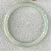 Type A Light Blueish Green Jadeite Bangle 19.39g Internal Diameter 57.6mm 5.9 by 6.0mm (Slight Internal Lines) - Huangs Jadeite and Jewelry Pte Ltd