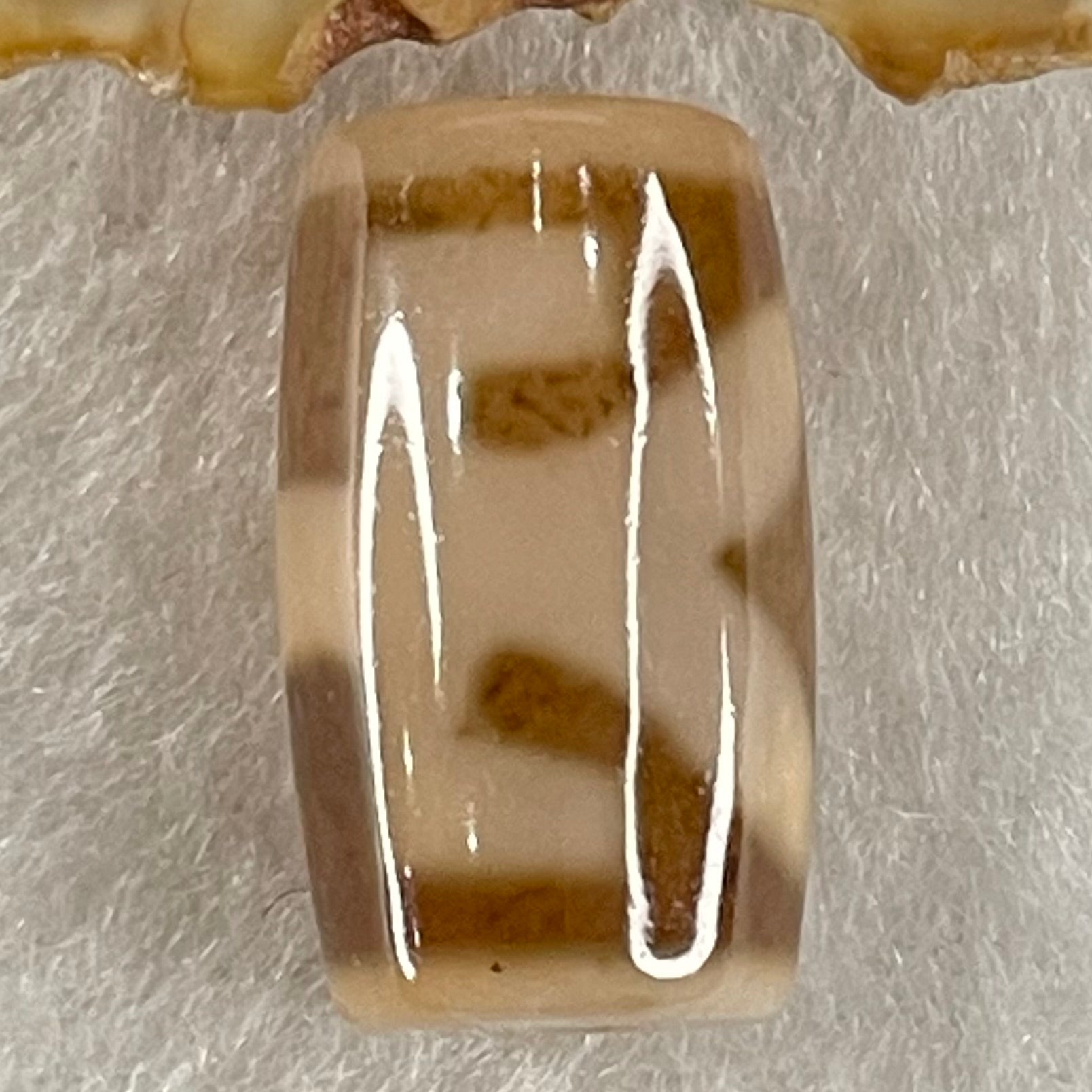 Natural Powerful Tibetan Old Oily Agate Patina Guiren Tairen Human Dzi Bead Totem Amulet Heavenly Master (Tian Zhu) 贵人天诛 4.71g 19.8 by 11.7mm - Huangs Jadeite and Jewelry Pte Ltd