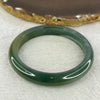 Type A Intense Blueish Green with Yellow Jadeite Bangle 36.78g Inner Diameter 54.7mm 9.5 by 7.4mm (Close to Perfect) - Huangs Jadeite and Jewelry Pte Ltd