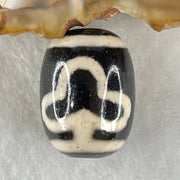 Natural Powerful Tibetan Old Oily Agate Double Bodhi Tree Dzi Bead Heavenly Master (Tian Zhu) 菩提树天珠 4.57g 17.9 by 13.1mm - Huangs Jadeite and Jewelry Pte Ltd