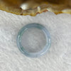 Type A Semi Icy Blueish Lavender and Green Piao Hua Jadeite Ring 3.68g 6.5 by 3.8 mm US 5.75 / HK 12.5 (Close to Perfect) - Huangs Jadeite and Jewelry Pte Ltd