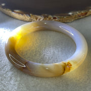 Natural Purple Flower Agate Full Round Bangle Set | (96.78g | 54.9mm ID | 12.2 x 10.0mm | Close to Perfect | Royal Blooming Grace & Spiritual Elevation Anchor, Feng Shui Blessing & Sovereign Fu Zhuo Stacking Bangle Set) - Huangs Jadeite and Jewelry Pte Ltd