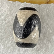 Natural Powerful Tibetan Old Oily Agate Tiger Tooth Daluo Dzi Bead Heavenly Master (Tian Zhu) 2.04g 14.1 by 10.0mm - Huangs Jadeite and Jewelry Pte Ltd