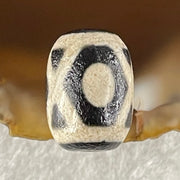 Natural Powerful Tibetan Old Oily Agate Jin Gang 3 Eyes Dzi Bead Heavenly Master (Tian Zhu) 金刚三眼天诛 2.20g 13.8 by 10.0mm - Huangs Jadeite and Jewelry Pte Ltd