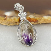 Above Average Grade Natural Super 7 Quartz in S925 Pendant 2.70g 16.0 by 8.2 by 4.5mm - Huangs Jadeite and Jewelry Pte Ltd