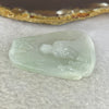 Type A Semi Icy Faint Sky Blue Jadeite Buddha 佛 Pendent 26.77g 52.0 by 35.4 by 9.3 mm - Huangs Jadeite and Jewelry Pte Ltd