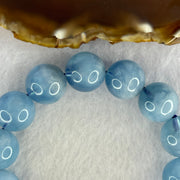 Natural Aquamarine Beads Bracelet 75.20g 19cm 15.8mm 14 Beads - Huangs Jadeite and Jewelry Pte Ltd