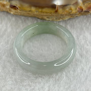 Type A Natural Faint Green Jadeite Ring 3.45g 5.5 by 3.3mm US 8.4 HK 18.5 (Slight Internal Line) - Huangs Jadeite and Jewelry Pte Ltd