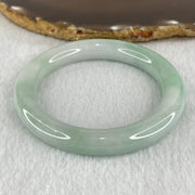 Type A Light Green to White Jadeite Bangle 56.38g Internal Diameter 55.8mm 10.7 by 10.0mm (Internal Lines) - Huangs Jadeite and Jewelry Pte Ltd