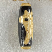 Natural Powerful Tibetan Old Oily Agate Goat Dzi Bead Heavenly Master (Tian Zhu) 山羊天珠 9.36g 38.0 by 12.6mm - Huangs Jadeite and Jewelry Pte Ltd