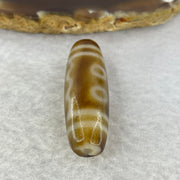 Natural Powerful Tibetan Agate 5 Eyes Dzi Bead Heavenly Master (Tian Zhu) 五眼天诛  9.74g 37.4 by 13.0 mm - Huangs Jadeite and Jewelry Pte Ltd