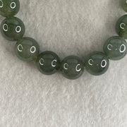 Certified Natural Type A Yellowish Green Jadeite Beads Bracelet | 16cm (54.20g | 16 Beads 12.8mm | Solar Plexus & Heart Chakra Harmony, Abundance & Prosperity Shield) - Huangs Jadeite and Jewelry Pte Ltd