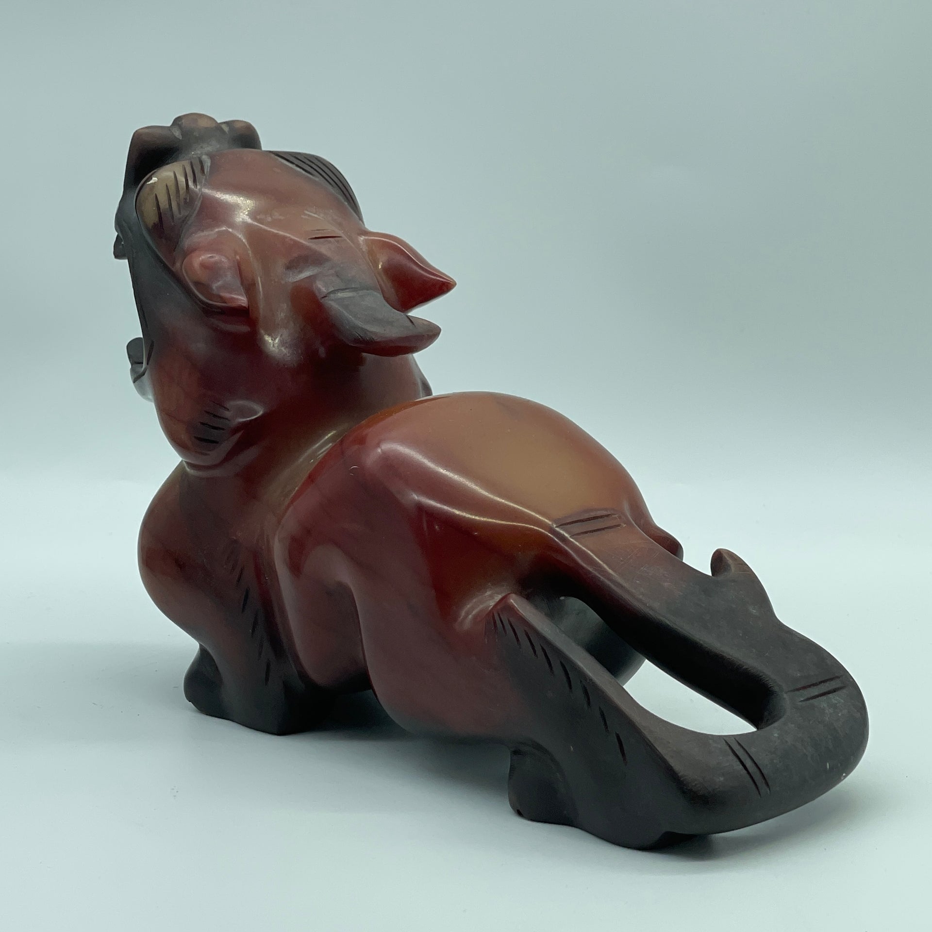 Old Jade (Guyu) Pixiu Display 2,005.3g 205.0 by 72.2 by 140.0mm - Huangs Jadeite and Jewelry Pte Ltd