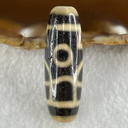 Natural Powerful Tibetan Old Oily Agate Huan Xi Fo Dzi Bead Heavenly Master (Tian Zhu) 歡喜佛天珠 9.93g 38.7 by 12.8mm - Huangs Jadeite and Jewelry Pte Ltd