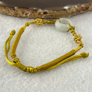 Type A Faint Lavender Jadeite Ping An Kou String Bracelet 3.09g 15.2 by 6.3mm - Huangs Jadeite and Jewelry Pte Ltd