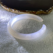 Natural Pinky Agate 9 Tail Fox Bangle 29.8g Internal Diameter 58.7mm 10.8 by 7.2mm - Huangs Jadeite and Jewelry Pte Ltd