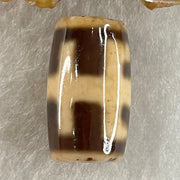 Natural Powerful Tibetan Old Oily Agate Patina Guiren Tairen Human Dzi Bead Totem Amulet Heavenly Master (Tian Zhu) 贵人天诛 4.67g 19.9 by 11.7mm - Huangs Jadeite and Jewelry Pte Ltd