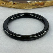 Type A Black Grey Wuji Jadeite Baby Bangle 14.30g Internal Diameter 40.7mm 6.3 by 6.4mm - Huangs Jadeite and Jewelry Pte Ltd