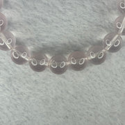 Natural Rose Quartz Beads Bracelet 天然玫瑰石英珠手链 29.28g 17.5cm 10.3mm 20 Beads - Huangs Jadeite and Jewelry Pte Ltd
