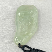 Type A Semi Icy Green Jadeite Guan Yin Pendent 11.98g 48.0 by 21.3 by 5.4mm - Huangs Jadeite and Jewelry Pte Ltd