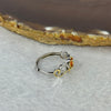 Natural Citrine in 925 Sliver Ring (Adjustable Size) 925银天然黄水晶戒指 2.03g 4.5 by 3.8 by 2.7mm - Huangs Jadeite and Jewelry Pte Ltd