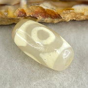 Natural Powerful Tibetan Old Oily Agate 3 Eyes Dzi Bead Heavenly Master (Tian Zhu) 三眼天诛 2.95g 19.2 by 10.2mm - Huangs Jadeite and Jewelry Pte Ltd