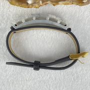 Type A Semi Icy Grey Jadeite Phoenix with PVC Bracelet 11.86g 49.3 by 11.1 by 7.7mm - Huangs Jadeite and Jewelry Pte Ltd