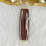 Natural Powerful Tibetan Old Oily Agate Ruyi Dzi Bead Heavenly Master (Tian Zhu) 如意天珠 8.72g 38.2 by 12.1mm - Huangs Jadeite and Jewelry Pte Ltd