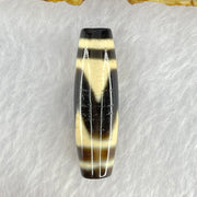 Natural Powerful Tibetan Old Oily Agate Tiger Tooth Daluo Dzi Bead Heavenly Master (Tian Zhu) 7.96g 38.5 by 11.7mm - Huangs Jadeite and Jewelry Pte Ltd