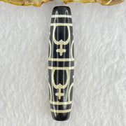 Natural Powerful Tibetan Old Oily Agate Nectar Vessel Dzi Bead Heavenly Master (Tian Zhu) 花蜜容器眼天诛 16.17g 58.3 by 13.4mm - Huangs Jadeite and Jewelry Pte Ltd