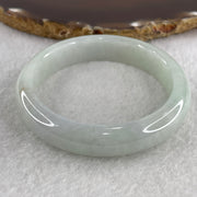 Type A Blueish Green with Faint Lavender and Brownish Spot Jadeite Bangle Internal Diameter 53.8mm 47.48g 12.3 by 7.6mm (Close to Perfect ) - Huangs Jadeite and Jewelry Pte Ltd