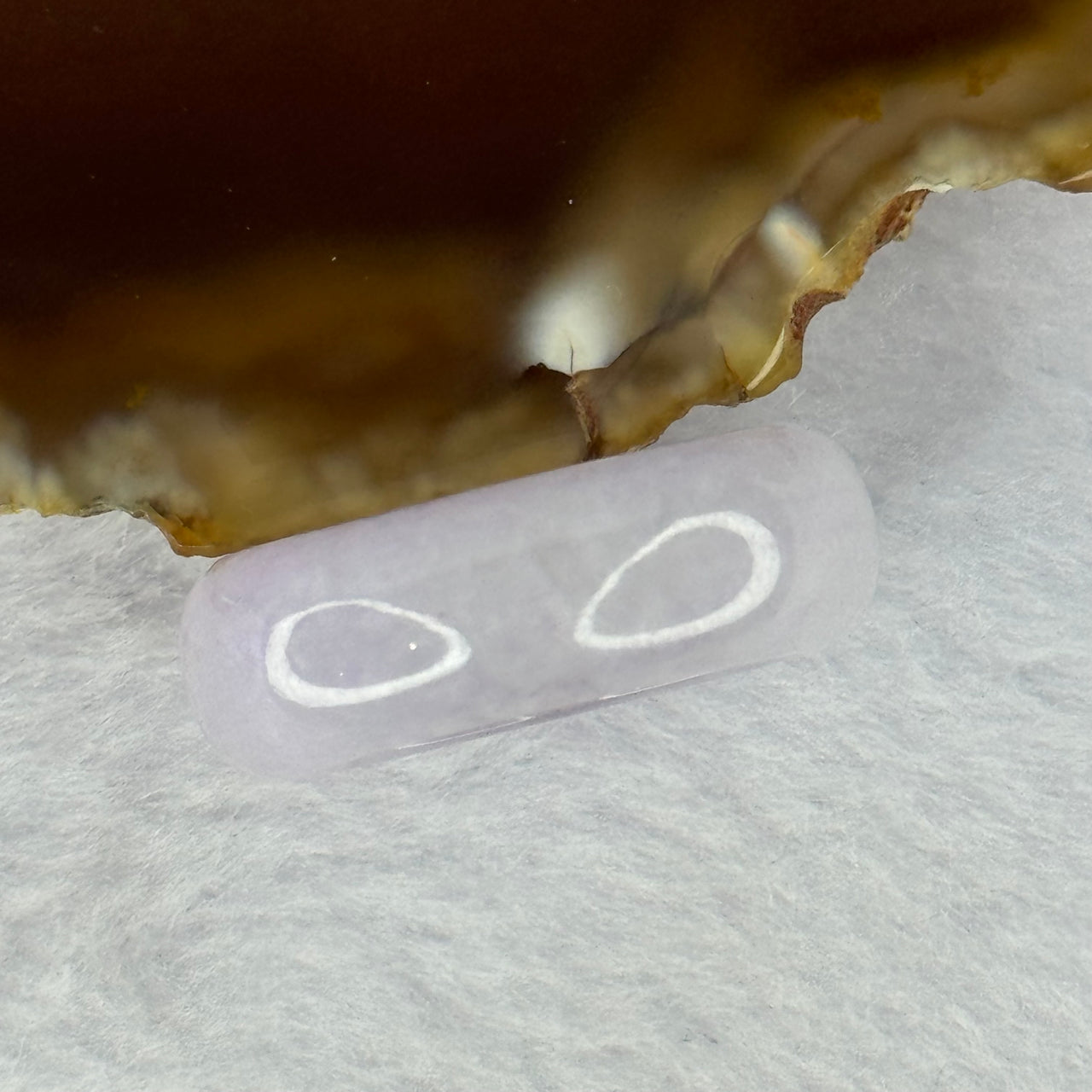 Type A Light Lavender Jadeite Ring 6.10g 8.6 by 3.8mm US9.5 HK21 - Huangs Jadeite and Jewelry Pte Ltd