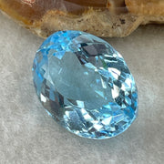 Natural Sky Blue Topaz Oval Shape 23.16ct 20.2 by 14.3 by 9.5mm - Huangs Jadeite and Jewelry Pte Ltd