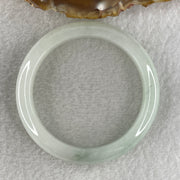 Certified Type A Light Green with Green Piao Hua Jadeite Bangle Internal Diameter 50.6mm 40.98g 11.2 by 7.6mm (Close to Perfect ) - Huangs Jadeite and Jewelry Pte Ltd