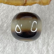Natural Powerful Tibetan Old Oily Agate 1 Line Dzi Bead Heavenly Master (Tian Zhu) 1.85g 10.2 by 11.0mm - Huangs Jadeite and Jewelry Pte Ltd