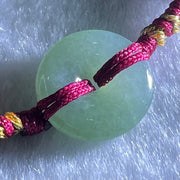 Type A Blueish Green Jadeite Ping An Kou Donut In String Bracelet 2.16g 14.4 by 3.5mm - Huangs Jadeite and Jewelry Pte Ltd