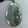 Type A Blueish Green and Green Jadeite Shan Shui with Benefactor Pendent 83.03g 72.7 by 47.6 by 13.1mm - Huangs Jadeite and Jewelry Pte Ltd