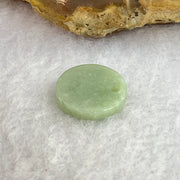 Type A Blueish Green Jadeite Mini Round Wu Shi Pai Pendant 1.18g 13.8 by 2.5mm - Huangs Jadeite and Jewelry Pte Ltd