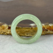 Type A Green Jadeite Ring 4.59g 6.4 by 4.4mm US7.25 HK16 (Internal Line) - Huangs Jadeite and Jewelry Pte Ltd