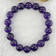 Good Grade Natural Amethyst Bracelet 39.64g 18cm 12.1mm 18 Beads - Huangs Jadeite and Jewelry Pte Ltd