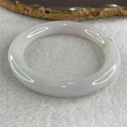 Type A Near White ( Faint Lavender) with Green Piao Hua Jadeite Bangle Internal Diameter 50.8mm 41.02g 9.2 by 9.0mm (Very Very Slight Internal Lines) - Huangs Jadeite and Jewelry Pte Ltd