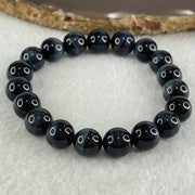Natural Blue Tiger Eye Quartz Beads Bracelet 25.88g 16cm 10.0mm 19 Beads - Huangs Jadeite and Jewelry Pte Ltd