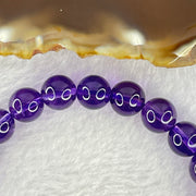 Very Good Grade Natural Amethyst Bracelet 23.07g 16.5cm 9.2mm 22 Beads - Huangs Jadeite and Jewelry Pte Ltd