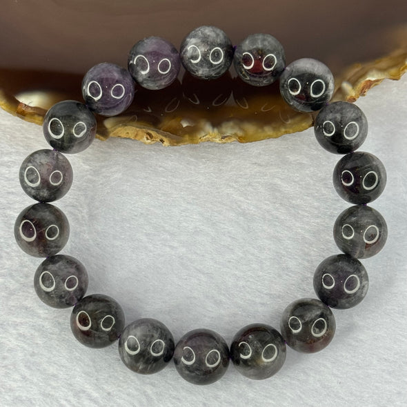 Natural Auralite 23 Bracelet 天然激光23手链 34.77g 17cm 11.5mm 18 Beads - Huangs Jadeite and Jewelry Pte Ltd