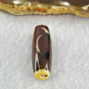 Natural Powerful Tibetan Old Oily Agate Ruyi Dzi Bead Heavenly Master (Tian Zhu) 如意天珠 8.79g 37.8 by 12.1mm - Huangs Jadeite and Jewelry Pte Ltd