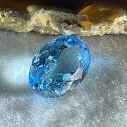 Natural Sky Blue Topaz Oval Shape 13.48ct 17.2 by 12.2 by 7.9mm - Huangs Jadeite and Jewelry Pte Ltd