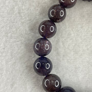 Good Grade Natural Purple Iolite with Rabbit Beads Bracelet 33.39g 16cm 11.4mm 16Beads - 16.8 by 12.6 by 11.3 Rabbit - Huangs Jadeite and Jewelry Pte Ltd